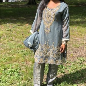 Traditional 3 piece khaddar suit